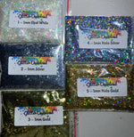 Load image into Gallery viewer, Silver Holographic - 1mm Hexagon Collection
