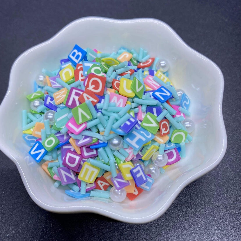 Alphabet Soup - Polymer Clay Sprinkles