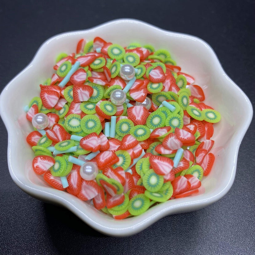 Kiwi Berry Splice - Polymer Clay Sprinkles