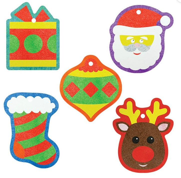 Glitter Art - Christmas Ornaments pack A