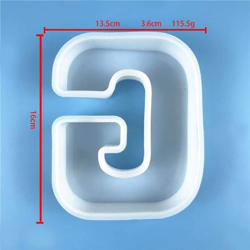 Large Stand Alone Letter Moulds