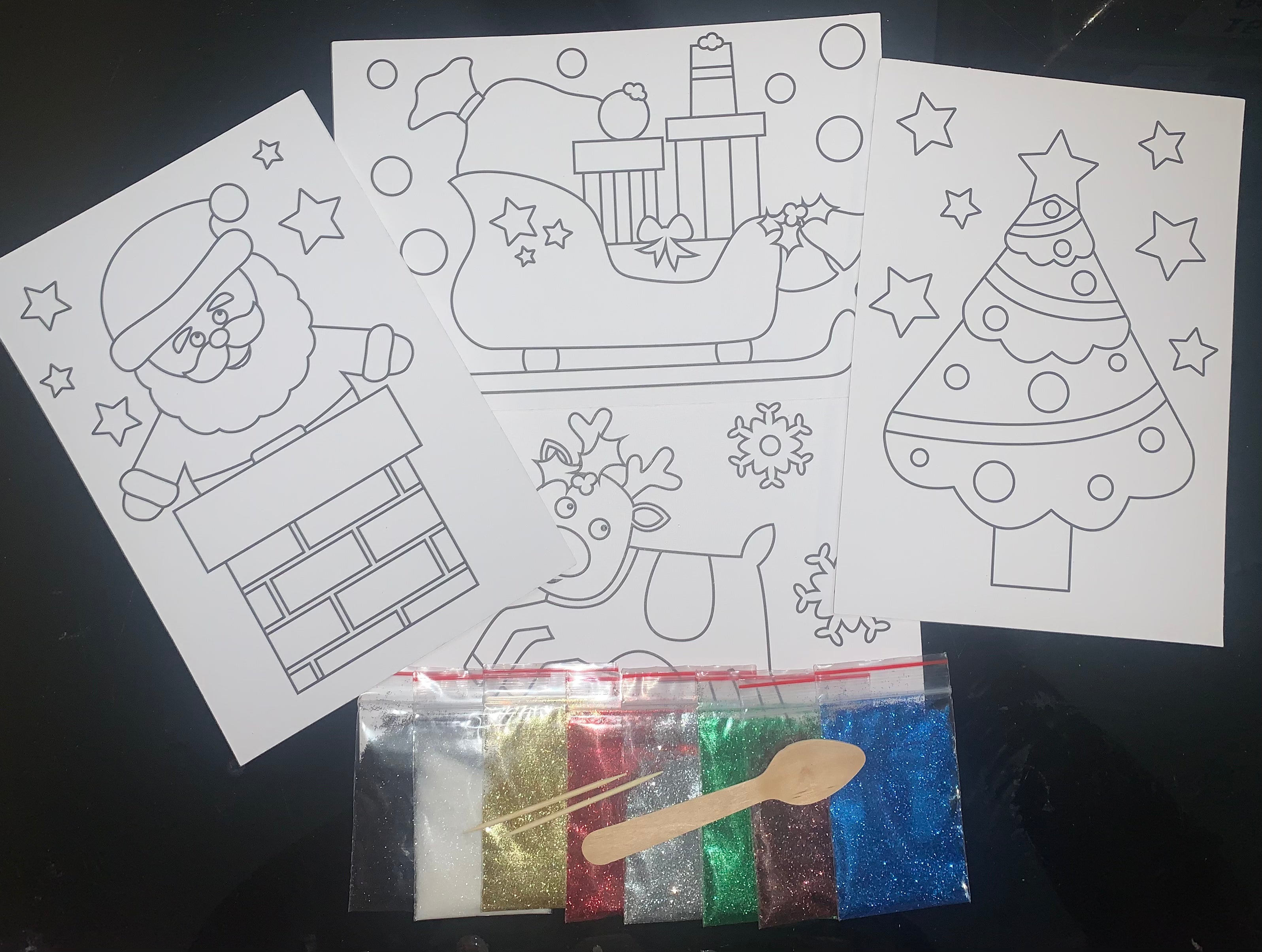 Glitter Art - Christmas Pack A