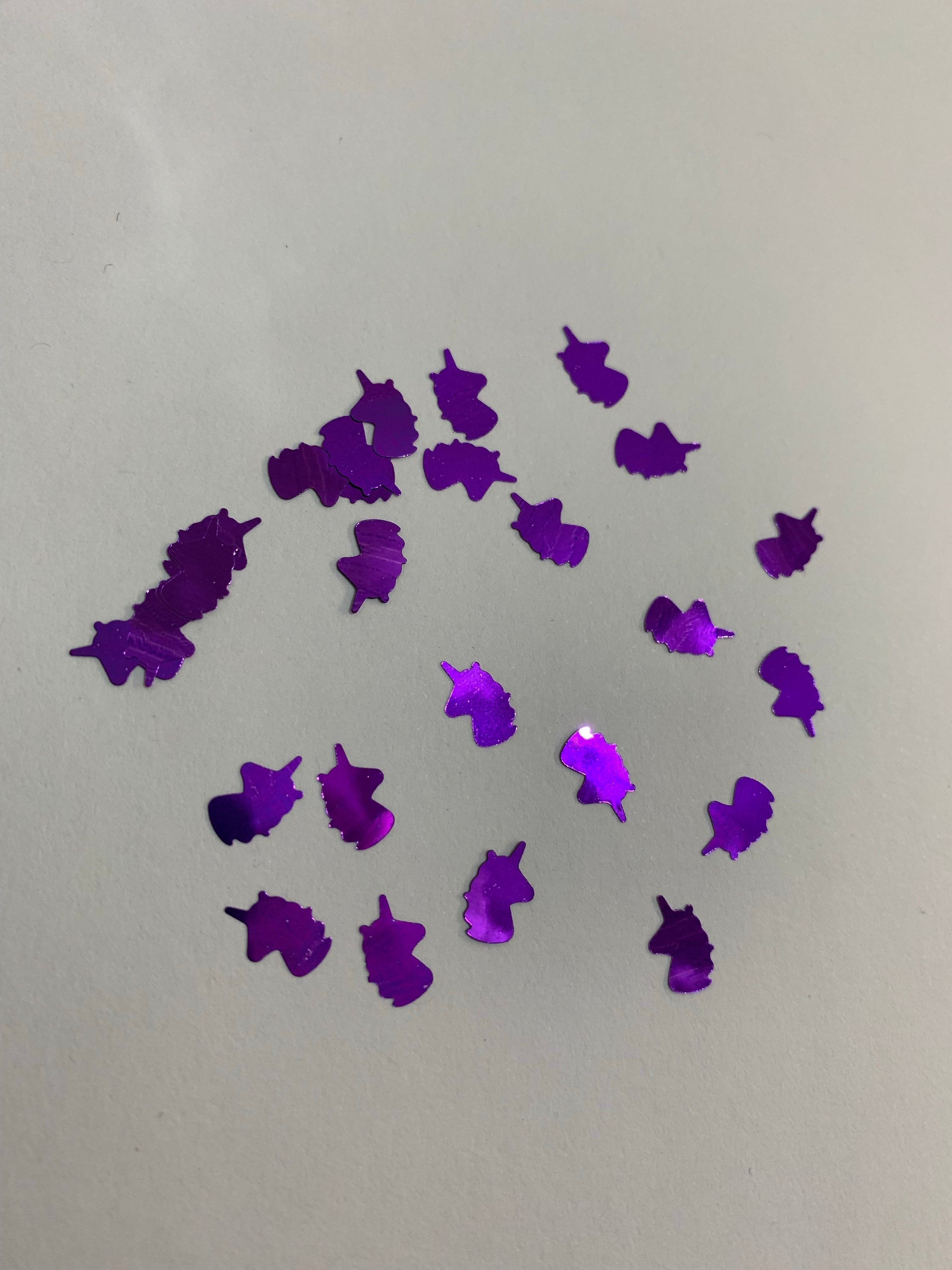 Unicorn Heads Purple 8mm - Shape Collection