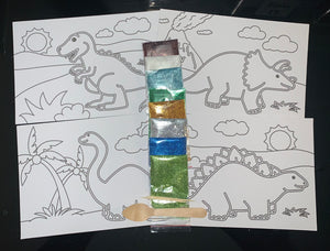 Glitter Art - Dinosaur Pack