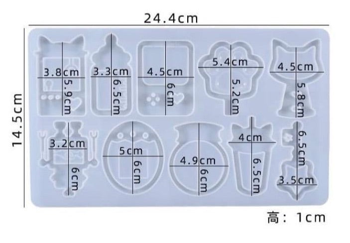 Shaker Tray of Moulds - Shaker Moulds